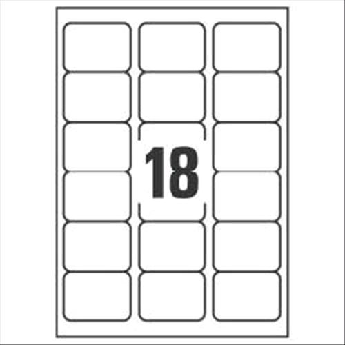 AVERY ETICHETTE J8162-25 400 ETICHETTE INDIRIZZI 33.9x99.1 MM ADESIVE COLORE BIANCO FINITURA OPACA