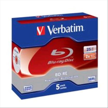 VERBATIM BLU RAY DISC RE 25GB 2X JAWEL CASE DUAL LAYER CONF 5 Pz.