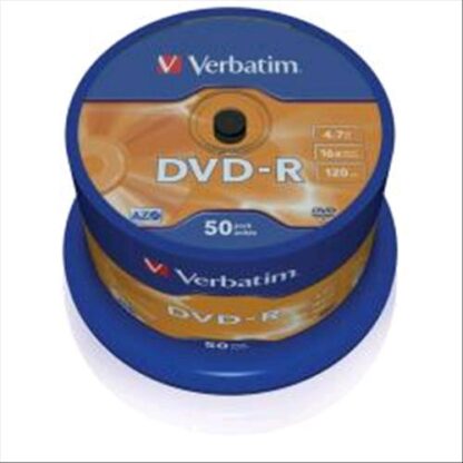 VERBATIM DVD-R 4.7GB 16X SPINDLE 50PZ