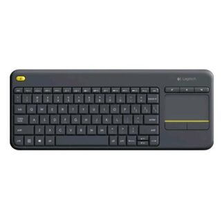LOGITECH K400 PLUS TASTIERA WIRELESS LAYOUT ITALIANO CON TOUCHPAD INTEGRATO COLORE NERO