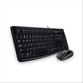 LOGITECH MK120 TASTIERA USB LAYOUT ITALIANO + MOUSE USB STANDARD OTTICO COLORE NERO