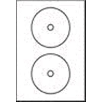 AVERY-ZWECKFORM L7676-25 CONFEZIONE 50 ETICHETTE ADESIVE PER CD/DVD DIAMETRO 117 MM COLORE BIANCO FINITURA OPACA