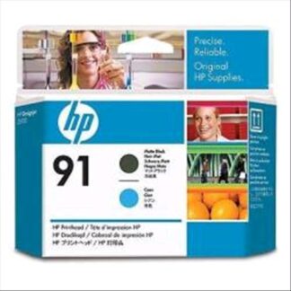 HP 91 TESTINA NERO OPACO E CIANO