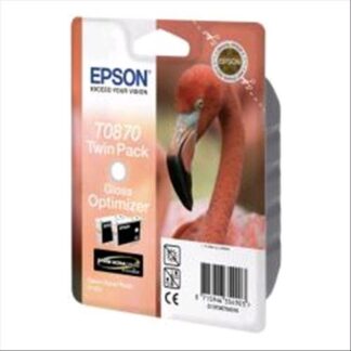 EPSON TWIN PACK T0870 2 CARTUCCE INKJET GLOSS OPTIMIZER