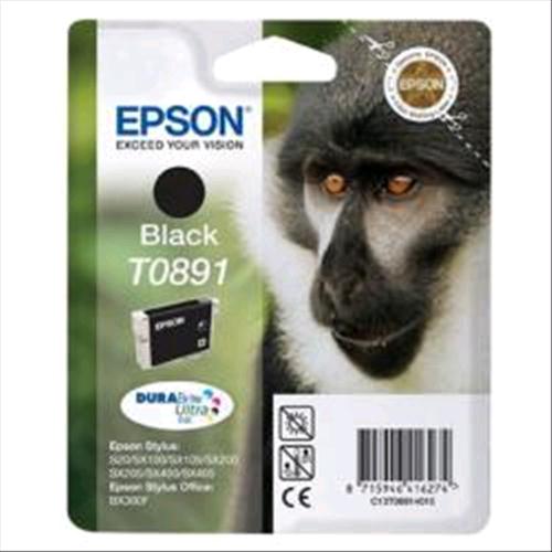 EPSON T0891 CARTUCCIA INKJET NERO PER EPSON STYLUS OFFICE BX300F EPSON STYLUS S20/S21/SX100/SX105/SX110/SX115/SX200/SX205/SX210/SX215/SX218/SX400/SX415