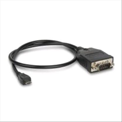 HAMLET XURS232MICROTG CAVO ADATTATORE SERIALE RS-232 9 PIN MASCHIO/MICRO USB MASCHIO CAVO 45CM COLORE NERO