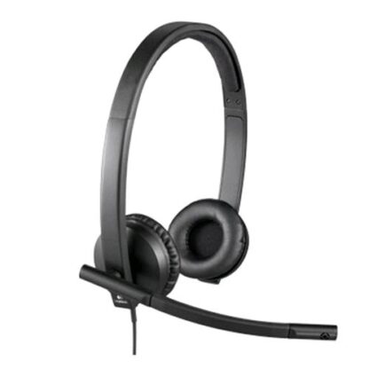LOGITECH H570E STEREO CUFFIE CON MICROFONO CAVO 1MT CONNETTORE USB COLORE NERO