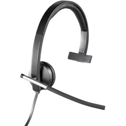 LOGITECH H650E MONO CUFFIA MONOAURALE CON MICROFONO CAVO 2.2MT CONNETTORE USB COLORE NERO