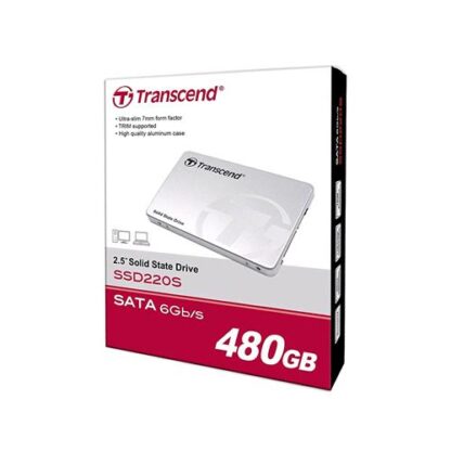 TRANSCEND TS480GSSD220S SSD INTERNO 480GB INTERFACCIA SATA III FORMATO 2.5"