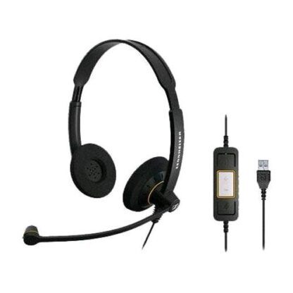 SENNHEISER IMPACT SC 60 USB ML CUFFIE AD ARCHETTO CON MICROFONO COLORE NERO