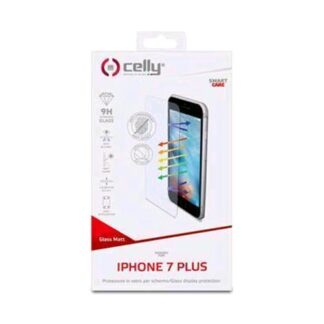 CELLY APPLE iPHONE 7 PLUS PELLICOLA PROTEGGI SCHERMO IN VETRO TEMPERATO