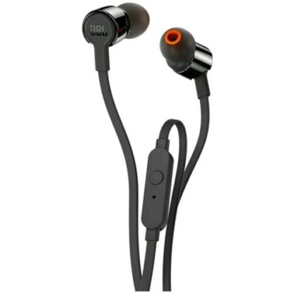 JBL JBLT210BLK AURICOLARI CON MICROFONO CAVO 1.1MT JACK 3.5MM COLORE NERO