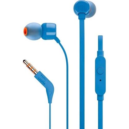 JBL JBLT110BLU AURICOLARI CON MICROFONO CAVO 1.10MT JACK 3.5MM COLORE BLU