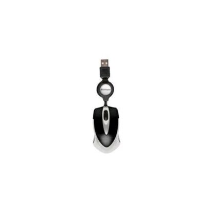 VERBATIM GO MINI MOUSE DA VIAGGIO OTTICO USB CON CAVO RETRATTILE COLORE NERO