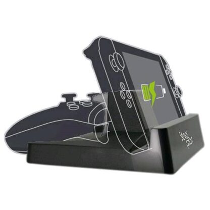 STEELPLAY DOCKING STATION PER NINTENDO SWITCH E CONTROLLER EDIZIONE SPAGNA BLACK