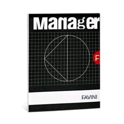 FAVINI MANAGER BLOCCO A4 82 GR QUADRETTI 10 90 FOGLI CONF 5 Pz.