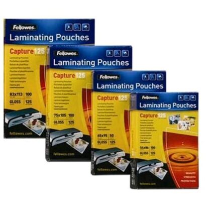 FELLOWES CAPTURE125 POUCH 75X105 mm 125 MY COL. TRASPARENTE CONF 100 Pz.