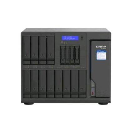QNAP TVS-H1688X NAS CHASSIS TOWER XEON W-1250 3.3GHz RAM 32GB-12+4 BAY HDD/SSD 2.5"/3.5"-6xRJ45-S.O. QuTS HERO BLACK