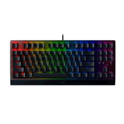 RAZER BLACKWIDOW V3 TENKEYLESS TASTIERA GAMING MECCANICA COMPATTA CON RAZER CHROMA RGB SWITCH MECCANICI GIALLI RAZER LAYOUT INGLESE USA BLACK