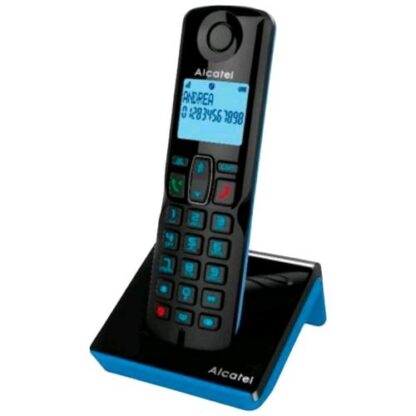 ALCATEL S280 SOLO CORDLESS DECT CON VIVAVOCE 3 TASTI CHIAMATA RAPIDA BLUE/BLACK
