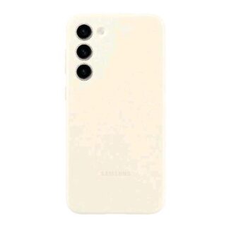SAMSUNG GALAXY S23+ SILICONE CASE COTTON COVER IN SILICONE CREMA