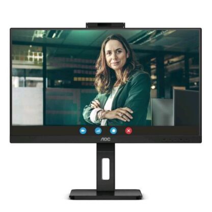 AOC 24P3CW 23.8" LED FULL HD IPS 16:9 300 cd/mq 4 ms 1000:1 75 Hz HUB USB 3.2 Gen 1 65 W -WEBCAM- 1 x HDMI 2 x DISPLAYPORT NERO
