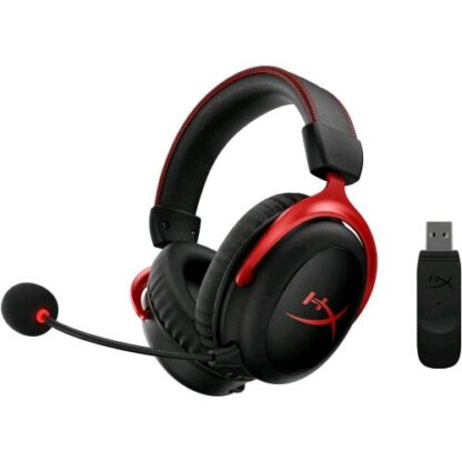 HP HYPERX CLOUDS II CUFFIA GAMING WIRELESS AUDIO SPAZIALE MICROFONO REMOVIBILI NERO/ROSSO