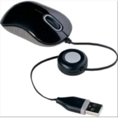 TARGUS AMU75EU MOUSE OTTICO USB CON CAVO RETRATTILE COLORE NERO/GRIGIO