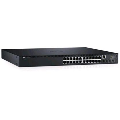 DELL 210-AEVY SWITCH 24 PORTE LAN UPLINK RJ-45 10/100/1000 Mbps 4 PORTE UPLINK 10Gb 24 PORTE POE 512 VLAN SUPPORTATE COLORE NERO